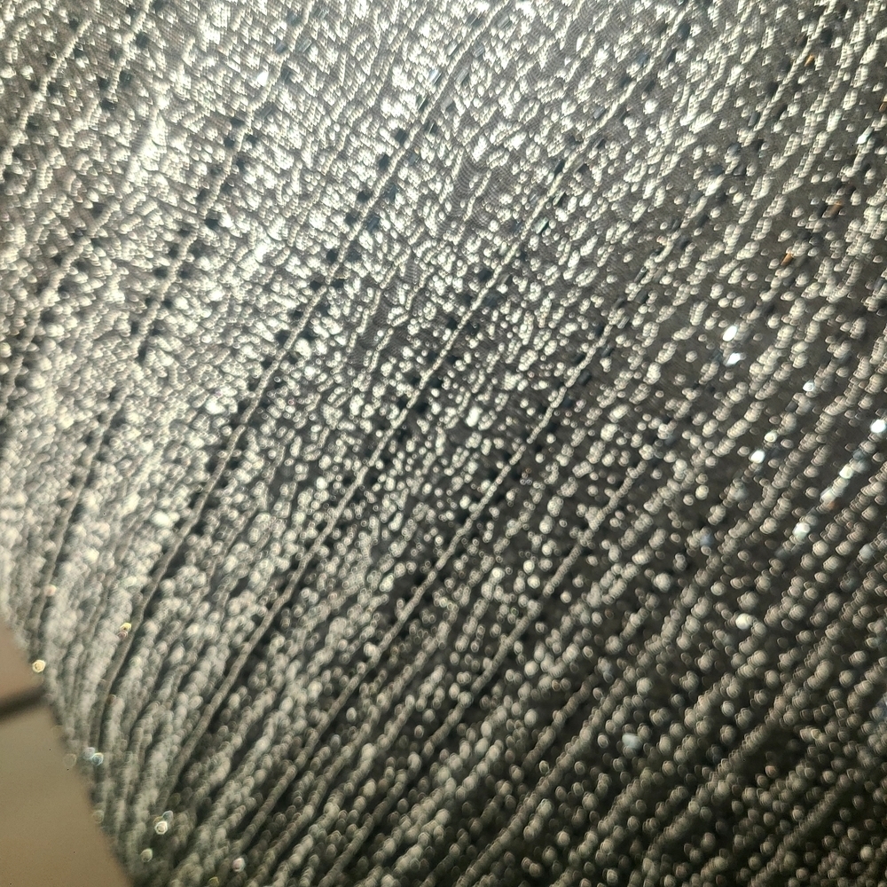 Carmen Marc Valvo Gray Rib Maxi Pencil Skirt - Picture 4 of 8